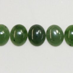 nephrite jade, oval 6mm x 8mm