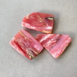 pink opal, slices (polished)
