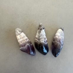 amethyst, chevron crystal (tumbled)