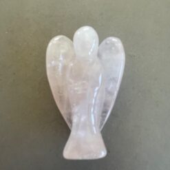 rose quartz angel, (polished)